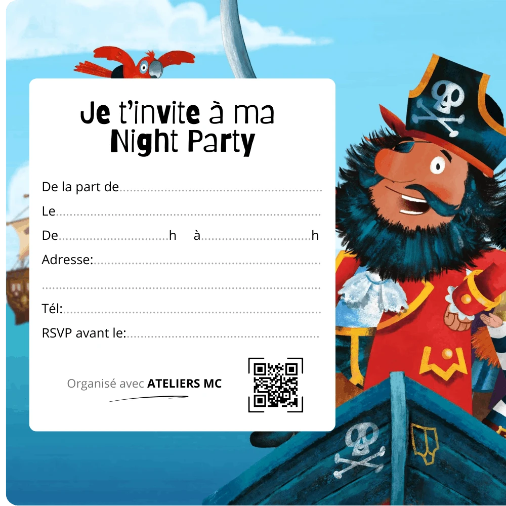 Aperçu des cartons d'invitation